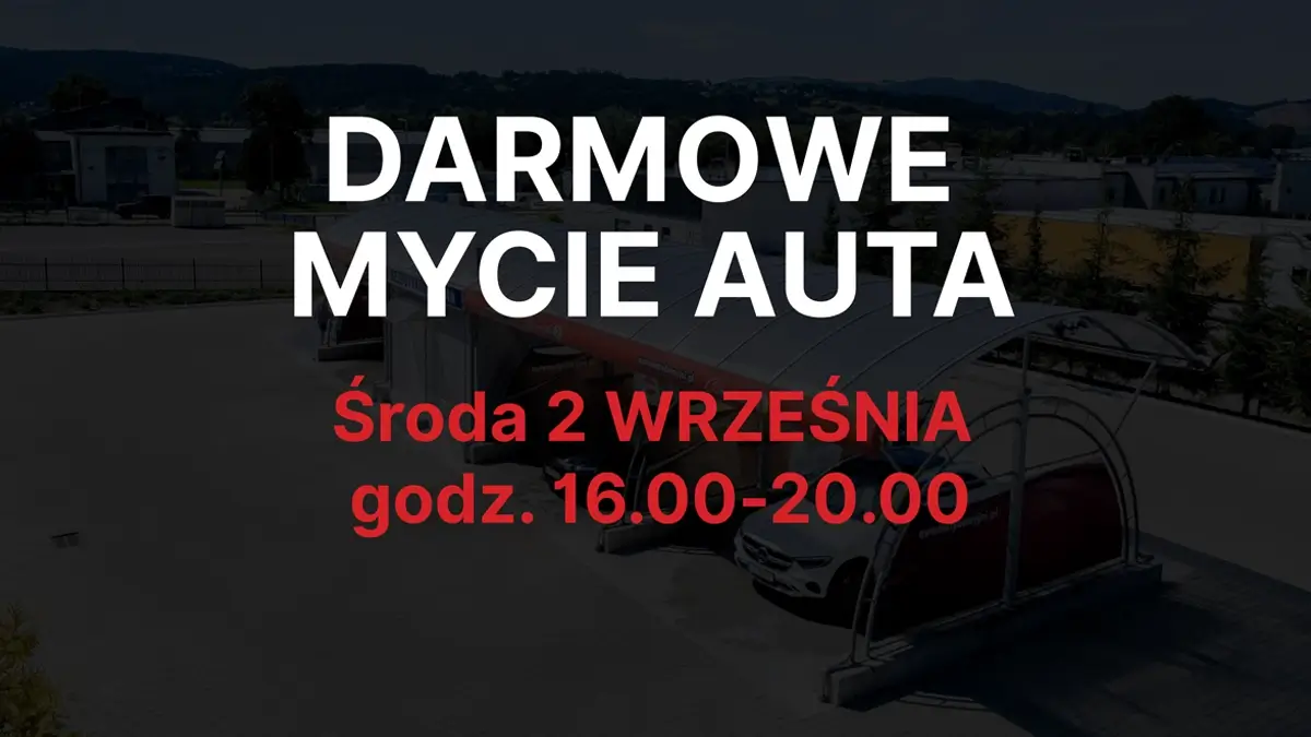 Darmowe mycie auta w Myjni ADM-24H w Nowym Sączu – 2 września, godz. 16:00-20:00
