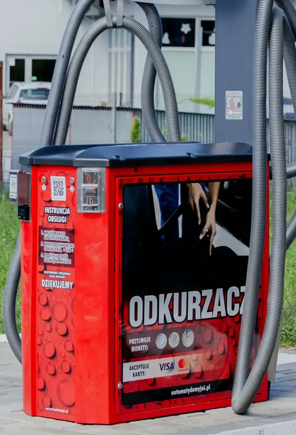 Stanowiska odkurzaczy na Myjni ADM-24H w Nowym Sączu